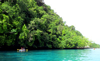 BOSP Palau Student kayaking the rock islands