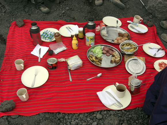 Summit Day - Lunch at 18000 feet 3 CIMG1618