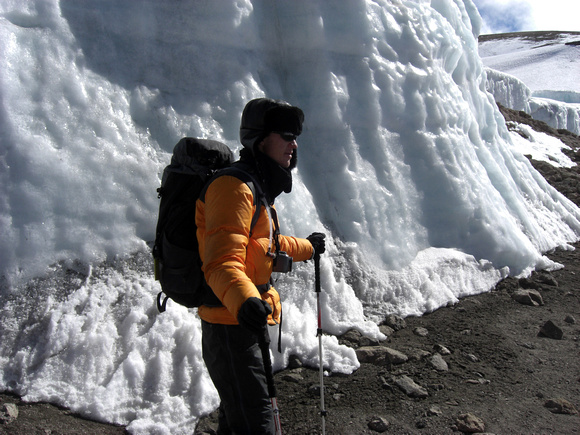 Alex at Furtwangler Glacier Front CIMG1819