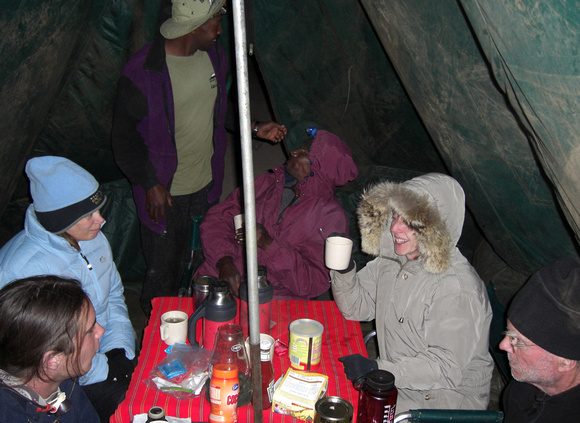 Simba Dinner at Lava Tower with Simon and Wilbard CIMG1305